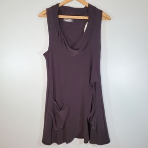 Sympli Black Cowl Neck Sleeveless Tunic Dress 4